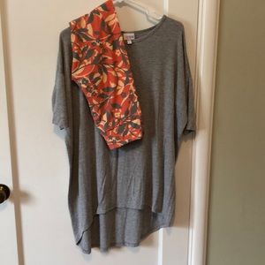 LulaRoe One Size Leggings and Irma T-Shirt Set
